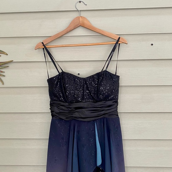 SPEECHLESS black white ombré high low dress prom formal hoco sz 7 juniors EUC - Picture 4 of 16